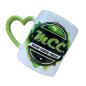 Preview: Tasse 330ml Herzgriff grün - Design MCCPlanet